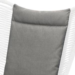 Coussins pour fauteuil Asmara (2 élém.) Tissu mélangé - Gris