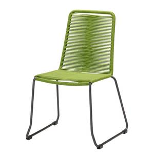 Chaise de jardin Symi Acier / Polyéthylène - Vert