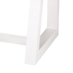 Table de jardin Campione Aluminium / Teck massif - Blanc