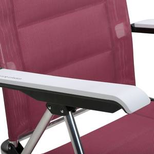 Chaise pliante Young Aluminium / Tissu - Argenté / Violet