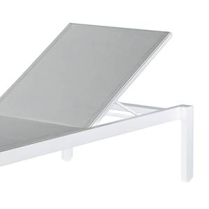 Chaise longue Cleveland Aluminium - Blanc