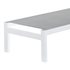 Chaise longue Cleveland Aluminium - Blanc