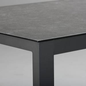 Table de jardin Houston I Aluminium / Céramique - Anthracite - Largeur : 140 cm