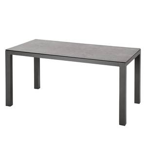 Tuintafel Houston I aluminium/keramiek - Antraciet - Breedte: 160 cm