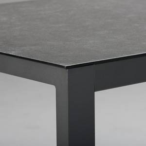 Table de jardin Houston I Aluminium / Céramique - Anthracite - Largeur : 160 cm