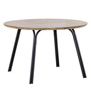 Table et chaises Symi (5 éléments) Béton / Polyéthylène - Noir / Gris
