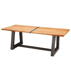 Table et chaises Campione II(5 éléments) Teck massif / Tissu - Anthracite