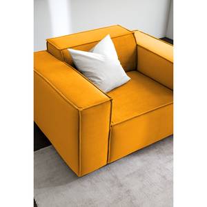 Fauteuil KINX Velours - Velours Shyla: Jaune moutarde