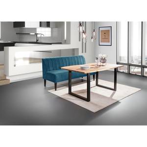 Banquette Esquina (2 places) Velours / Pin massif - Turquoise