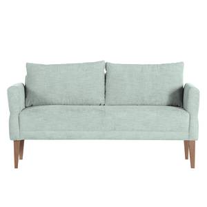 Küchensofa Kempsey (2-Sitzer) Flachgewebe / Buche massiv - Mintgrau