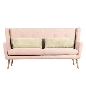 Küchensofa Kenden (3-Sitzer) Flachgewebe / Buche massiv - Rosa