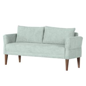 Küchensofa Kempsey (3-Sitzer) Flachgewebe / Buche massiv - Mintgrau