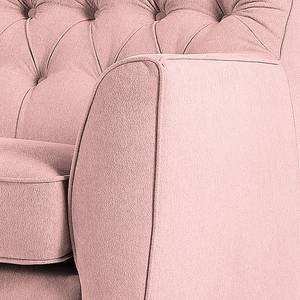 Küchensofa Olimpia (2-Sitzer) Flachgewebe / Kiefer massiv - Rosa