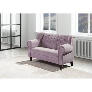 Küchensofa Picos (2-Sitzer) Cord / Kiefer massiv - Altrosa