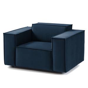 Fauteuil KINX Velours - Velours Shyla: Bleu foncé