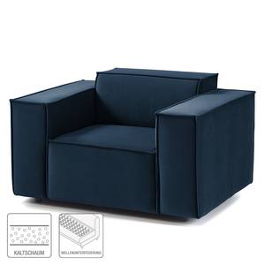 Fauteuil KINX Velours - Velours Shyla: Bleu foncé