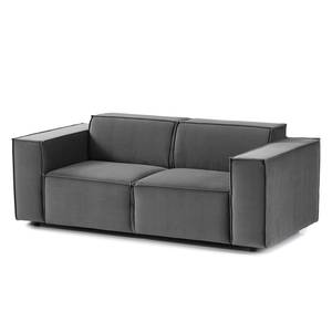 2-Sitzer Sofa KINX Samt - Samt Shyla: Grau - Keine Funktion