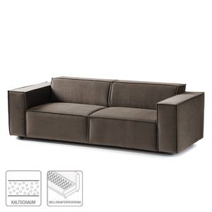 2,5-Sitzer Sofa KINX Samt - Samt Shyla: Taupe - Keine Funktion