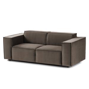 2-Sitzer Sofa KINX Samt - Samt Shyla: Taupe - Keine Funktion