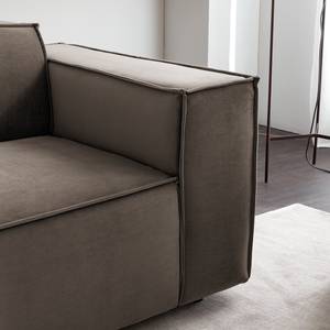 2-Sitzer Sofa KINX Samt - Samt Shyla: Taupe - Keine Funktion