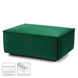 Repose-pieds KINX rectangulaire Velours - Velours Shyla: Vert foncé