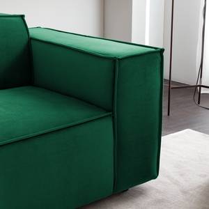 2-Sitzer Sofa KINX Samt - Samt Shyla: Dunkelgrün - Keine Funktion