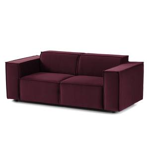 2-Sitzer Sofa KINX Samt - Samt Shyla: Aubergine - Keine Funktion