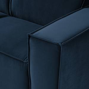 2,5-Sitzer Sofa KINX Samt - Samt Shyla: Dunkelblau - Keine Funktion