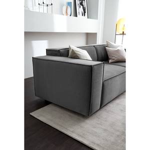 2,5-Sitzer Sofa KINX Samt - Samt Shyla: Grau - Keine Funktion