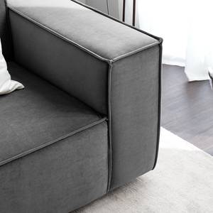 2,5-Sitzer Sofa KINX Samt - Samt Shyla: Grau - Keine Funktion