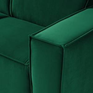 2,5-Sitzer Sofa KINX Samt - Samt Shyla: Dunkelgrün - Keine Funktion