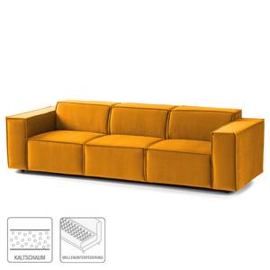 3-Sitzer Sofa KINX Samt - Samt Shyla: Senfgelb