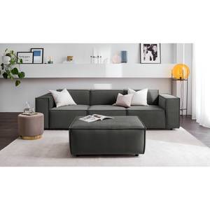 3 places Canapé KINX Velours - Velours Shyla: Vert de gris