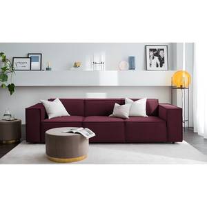 3-Sitzer Sofa KINX Samt - Samt Shyla: Aubergine