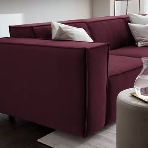 3-Sitzer Sofa KINX Samt - Samt Shyla: Aubergine