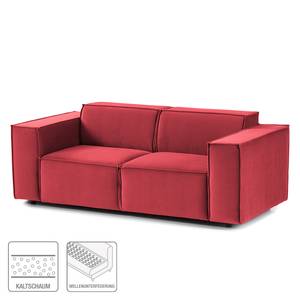 2-Sitzer Sofa KINX Samt - Samt Shyla: Pastellrot - Keine Funktion
