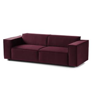 2,5-Sitzer Sofa KINX Samt - Samt Shyla: Aubergine - Keine Funktion