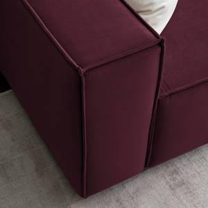 2,5-Sitzer Sofa KINX Samt - Samt Shyla: Aubergine - Keine Funktion