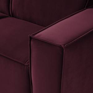 2,5-Sitzer Sofa KINX Samt - Samt Shyla: Aubergine - Keine Funktion