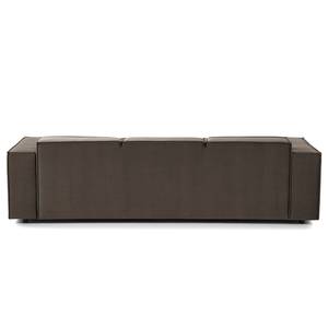 3 places Canapé KINX Velours - Velours Shyla: Taupe