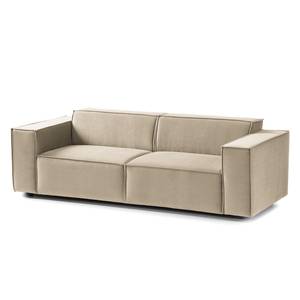 2-3 places Canapé KINX Velours - Velours Shyla: Beige - Sans fonction