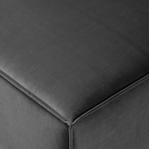 Canapé d’angle KINX méridienne Velours Shyla: Gris - Largeur : 260 cm - Méridienne courte à gauche (vue de face) - Sans fonction