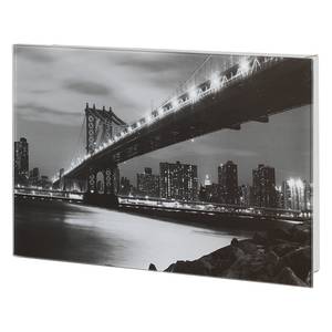 Sleutelkastje Manhattan Bridge II roestvrij staal - grijs/zilverkleurig