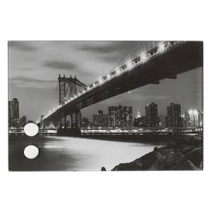 Sleutelkastje Manhattan Bridge II roestvrij staal - grijs/zilverkleurig
