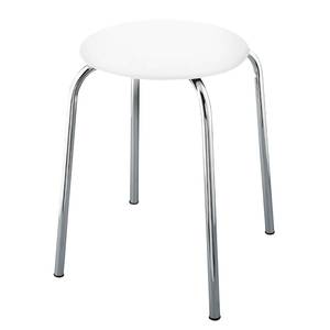 Tabouret Livorno Blanc / Chrome