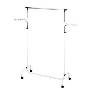 Rollgarderobe Trio Metall - Chrom / Weiß