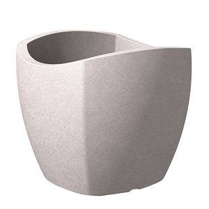 Pflanzgefäß Wave Cubo Kunststoff - Granit - Durchmesser: 49 cm