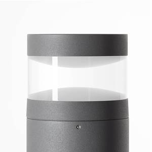 LED-Wegeleuchte Lydon Milchglas / Aluminium - 1-flammig - Höhe: 30 cm