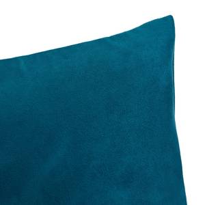 Housses de coussin Alcatraz Fibres synthétiques - Bleu pétrole - 40 x 40 cm