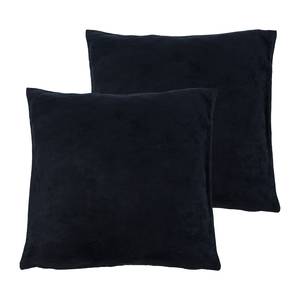 Housses de coussin Alcatraz Fibres synthétiques - Noir - 50 x 50 cm